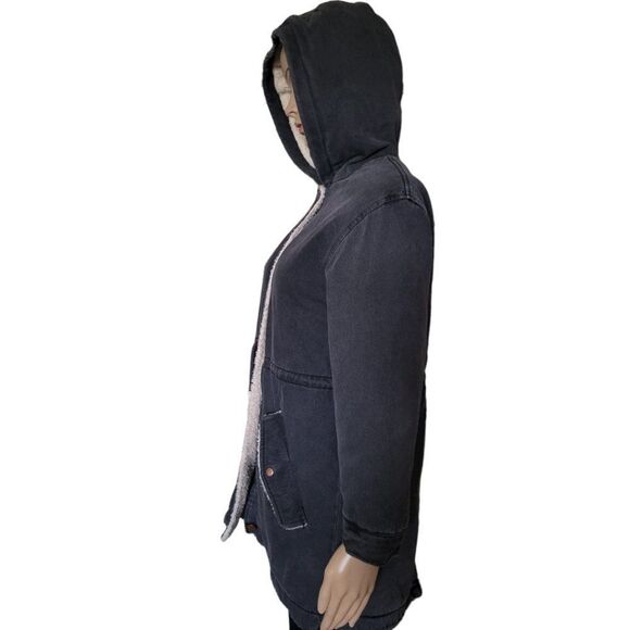 Zara Cozy and warm Distressed Denim Fall  Hoodie - Picture 3 of 6